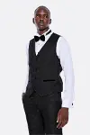 Kareli Slim Fit Siyah Erkek Damatlık - Wessi-3