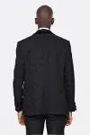 Kareli Slim Fit Siyah Erkek Damatlık - Wessi-8
