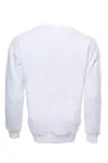 Beyaz Baskılı Desenli Bisiklet Yaka Sweatshirt - Wessi-3