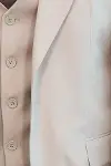 Desensiz Yelekli Slim Fit Açık Kahverengi Erkek Takım Elbise - Wessi-3