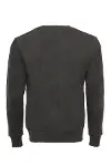 Koyu Yeşil Desensiz Bisiklet Yaka Sweatshirt - Wessi-2