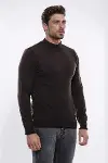 Yarım Balıkçı Yaka Kahverengi Triko - Wessi-3