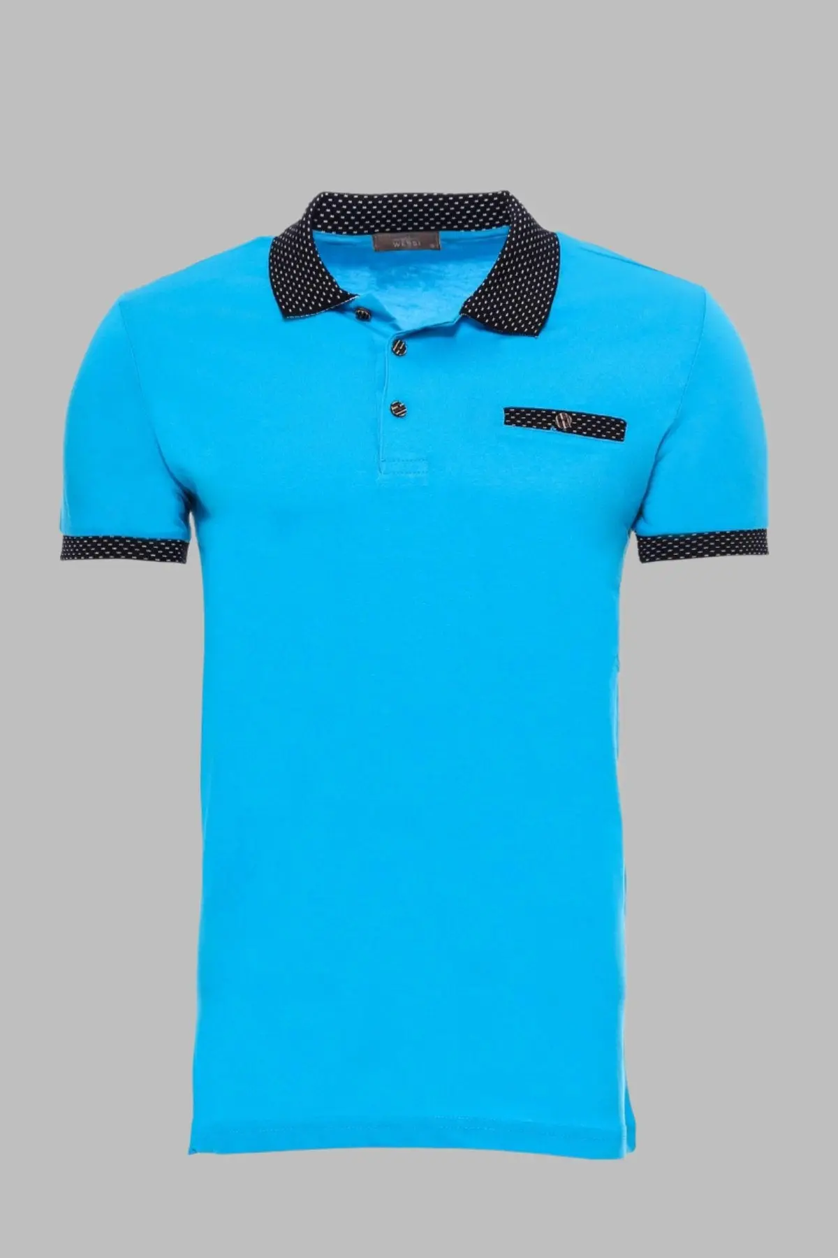Polo Yaka Turkuaz T-shirt - Wessi
