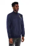 Lacivert Fermuarlı Baskılı Sweatshirt - Wessi-5
