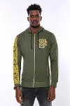 Yeşil Kapşonlu Baskılı Sweatshirt - Wessi-3