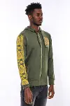 Yeşil Kapşonlu Baskılı Sweatshirt - Wessi-4