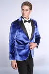 Kafide Lacivert Slim Fit Erkek Smokin Ceket - Wessi-2