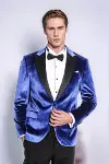 Kafide Lacivert Slim Fit Erkek Smokin Ceket - Wessi-1