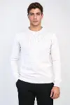Bej Bisiklet Yaka Triko - Wessi-1