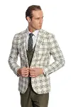 Ekose Ceketli Slim Fit Yeşil Erkek Takım Elbise - Wessi-6