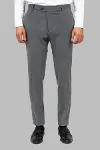Desensiz Kumaş Gri Erkek Pantolon - Wessi-2