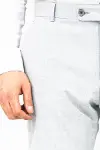 Desensiz Kumaş Açık Gri Erkek Pantolon - Wessi-2