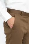 Slim Fit Taba Erkek Pantolon - Wessi-2