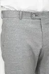 Desenli Slim Fit Gri Erkek Pantolon - Wessi-2