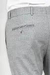 Desenli Slim Fit Gri Erkek Pantolon - Wessi-4