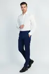 Slim Fit Koyu Mavi Erkek Pantolon - Wessi-1