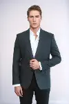 Desensiz Slim Fit Spor Füme Erkek Ceket - Wessi-4
