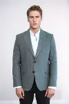 Desensiz Slim Fit Spor Gri Erkek Ceket - Wessi-1