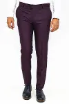 Kazayağı Desenli Bordo Erkek Pantolon - Wessi-3
