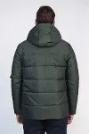 Slim Fit Kapüşonlu Yeşil Erkek Şişme Mont - Wessi-7