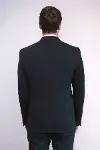 Kruvaze Slim Fit Erkek Siyah Ceket - Wessi-5