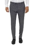 Desenli Slim Fit Koyu Gri Erkek Pantolon - Wessi-1