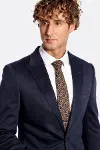 Lacivert Düz Slim Fit Erkek Ceket  - Wessi-2