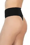 Siyah MI 2048 Seamless Çift Renk String Korse-2
