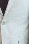 İki Parça Slim Fit Tek Düğmeli Açık Gri Erkek Takım Elbise - Wessi-3