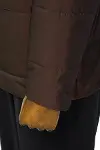 Slim Fit Kapüşonlu Kahverengi Erkek Şişme Mont - Wessi-6