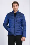 Şişme Saks Mavisi Erkek Mont - Wessi-4
