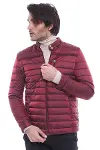 Burgundy Down Men Coat - Wessi-4