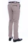 Garnili Cepli Desensiz Slim Fit Açık Bej Erkek Pantolon - Wessi-2