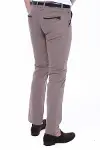 Gabardin Kumaş Bej Erkek Pantolon - Wessi-3