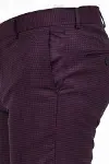 Düz Bordo Erkek Pantolon - Wessi-4