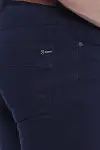 Slim Fit Düz 5 Cepli Lacivert Erkek Pantolon - Wessi-2