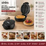 DÖKÜM  BELÇİKA WAFFLE MAKİNESİ  ELEKTRİKLİ   4 WAFFLE   YAPIŞMAZ YÜZEY   1000W  SSM-2589 (4745)-2