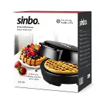 DÖKÜM  BELÇİKA WAFFLE MAKİNESİ  ELEKTRİKLİ   4 WAFFLE   YAPIŞMAZ YÜZEY   1000W  SSM-2589 (4745)-3