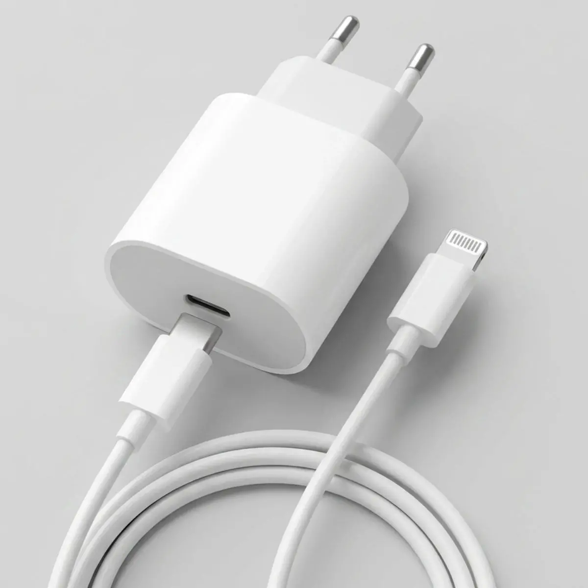 20W Hızlı Şarj Adaptörü USB-C to Lightning Kablolu – PD Destekli Süper Hızlı Şarj Cihazı (4745)