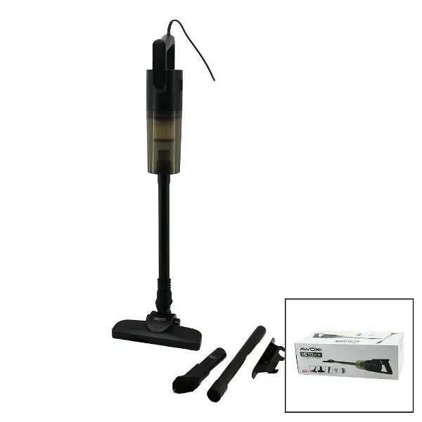 AWOX NETO VC-10 SİYAH METAL SAPLI DİK ELEKTRİKLİ SÜPÜRGE 500W 5MT KABLOSAP=75+35=110CMHEPA FİLTRE (4745)