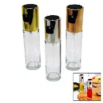 100 ML SPREY CAM YAĞDANLIK KROM - RENKLİ SPREY KAFA - İNCE UZUN ŞİŞE (4745)-1
