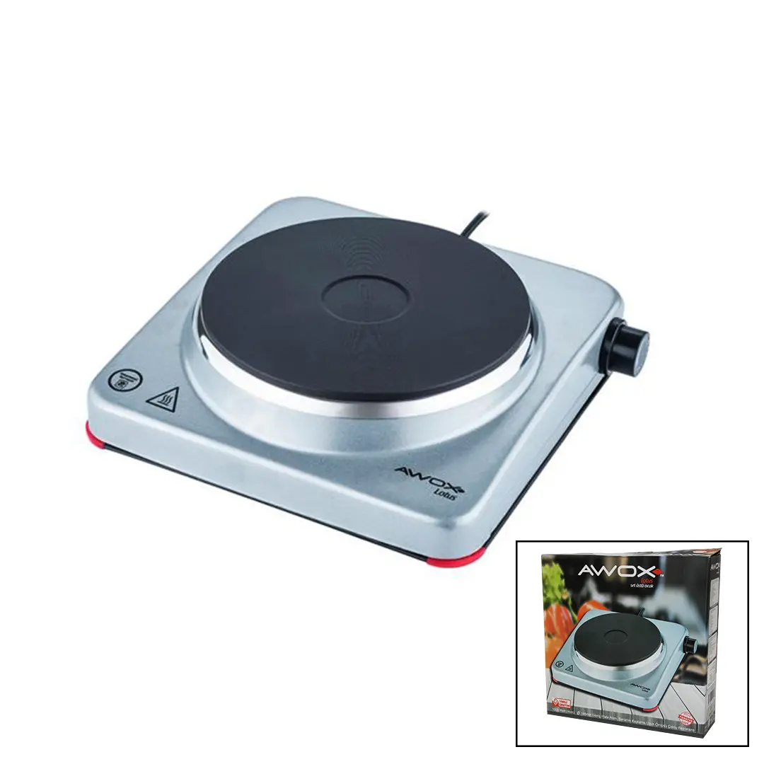 AWOX LOTUS TEK GÖZLÜ ELEKTRİKLİ OCAK PLATE 185MM.1500W (4745)
