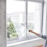 Tüm Cam Pencere Kapılara Uyumlu Çift Kanat Pencere Sinekliği (4745)-2