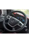 DİKİŞLİ DİREKSİYON KILIFI SİYAH DERİ/DİKİŞLİ MERCEDES ACTROS 1841 İÇİN fotoğraftaki direksiyonlar-2