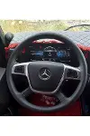 DİKİŞLİ DİREKSİYON KILIFI SİYAH DERİ/DİKİŞLİ MERCEDES ACTROS 1841 İÇİN fotoğraftaki direksiyonlar-1