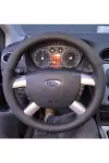 DİKİŞLİ DİREKSİYON KILIFI SİYAH DERİ SİYAH DİKİŞLİ F.OR.D FOCUS / CONNECT BU DİREKSİYON İÇİN-1