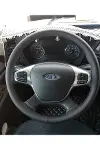 DİKİŞLİ DİREKSİYON KILIFI SİYAH DERİ SİYAH DİKİŞLİ FORD F MAX KAMYON TIR İÇİN (Transit e olmaz)-1