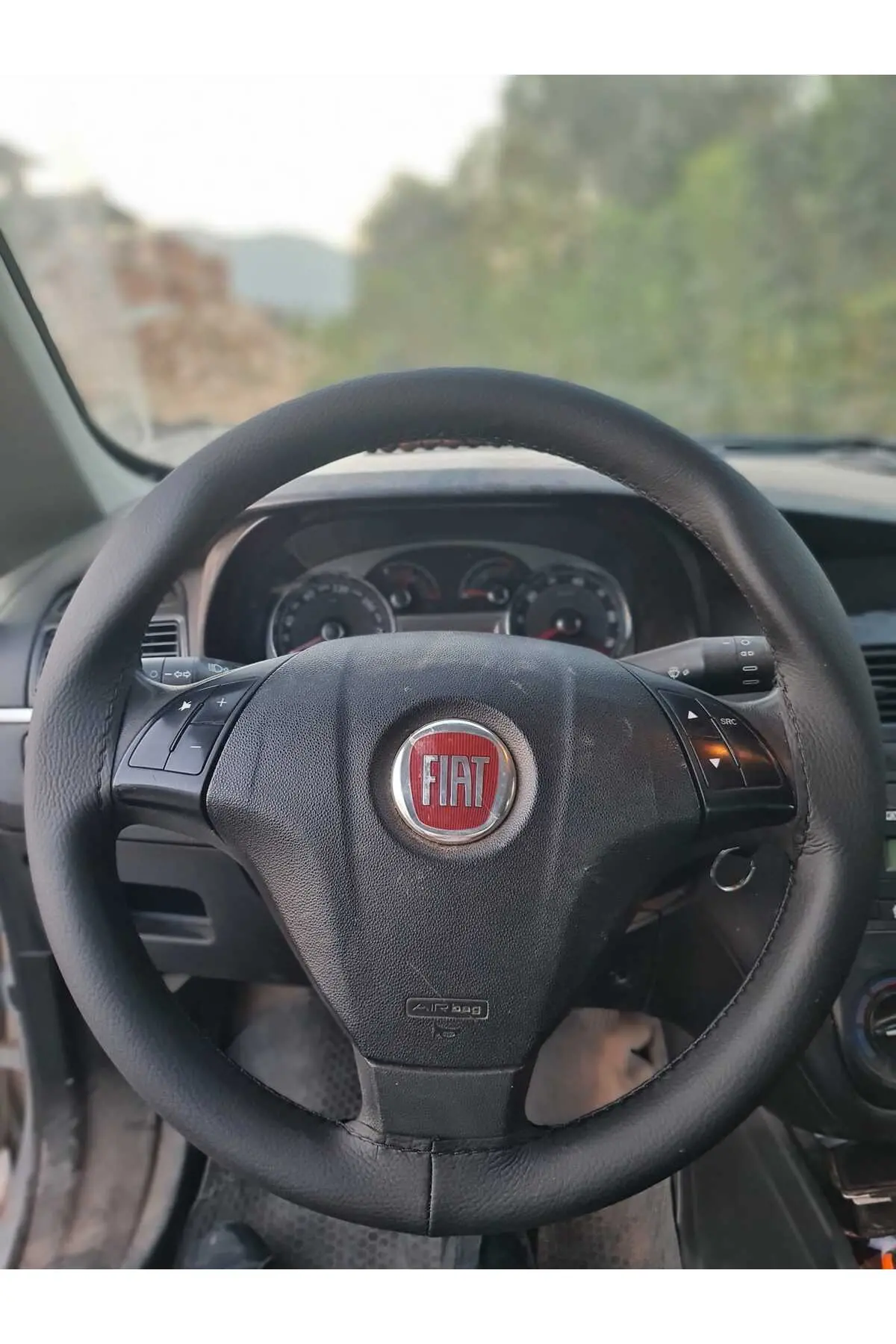 DİKİŞLİ DİREKSİYON KILIFI FİAT PUNTO  DERİ DİREKSİYON  KILIFI