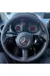 DİKİŞLİ DİREKSİYON KILIFI SİYAH / NOKTA DERİ SİYAH DİKİŞLİ MERCEDES SPRİNTER YENİLER-1