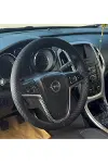 DİKİŞLİ DİREKSİYON KILIFI KARBON DERİ SİYAH DİKİŞLİ OPEL J / İNSİGNİA İÇİN-1